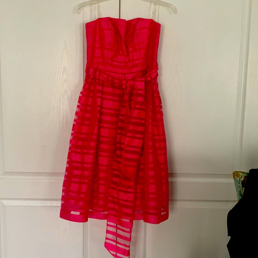 Strapless Silk Blend Party Dress
